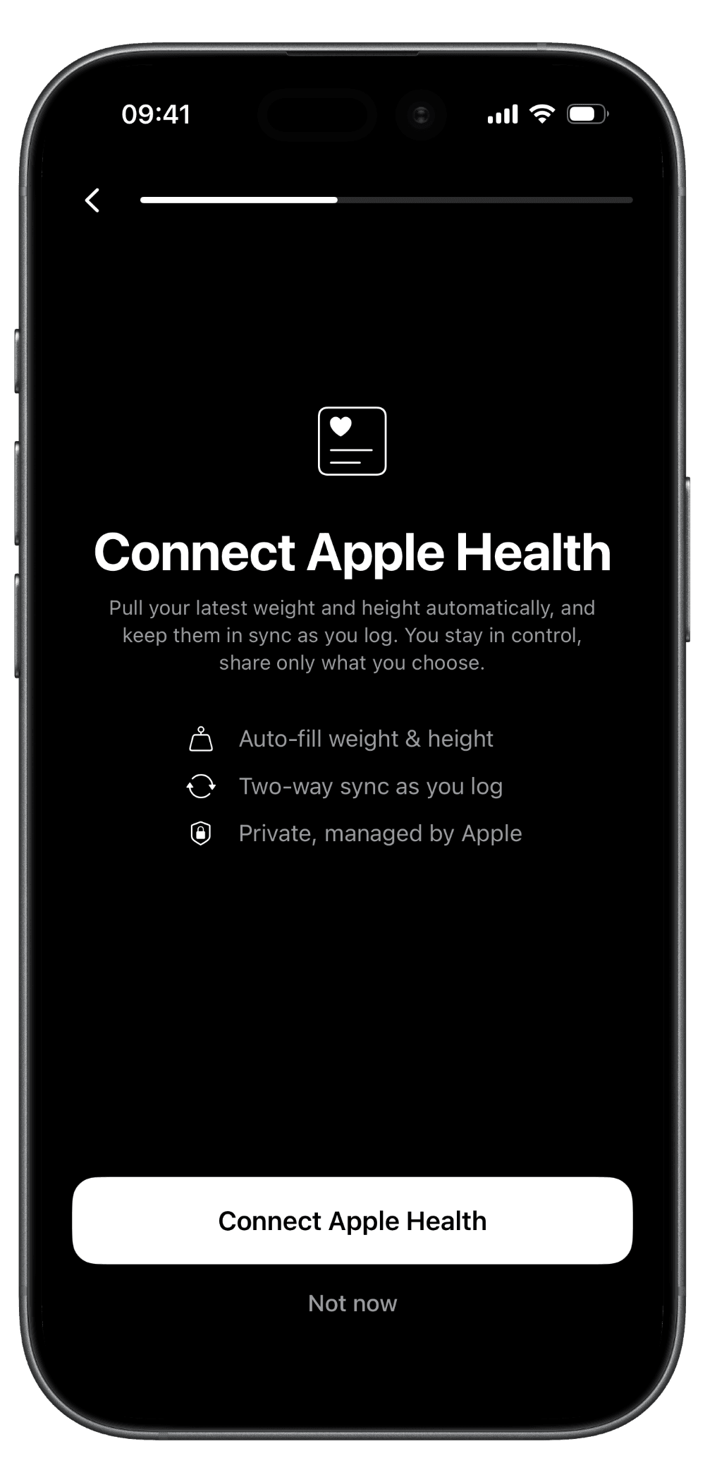 Screenshot · Apple Health Sync