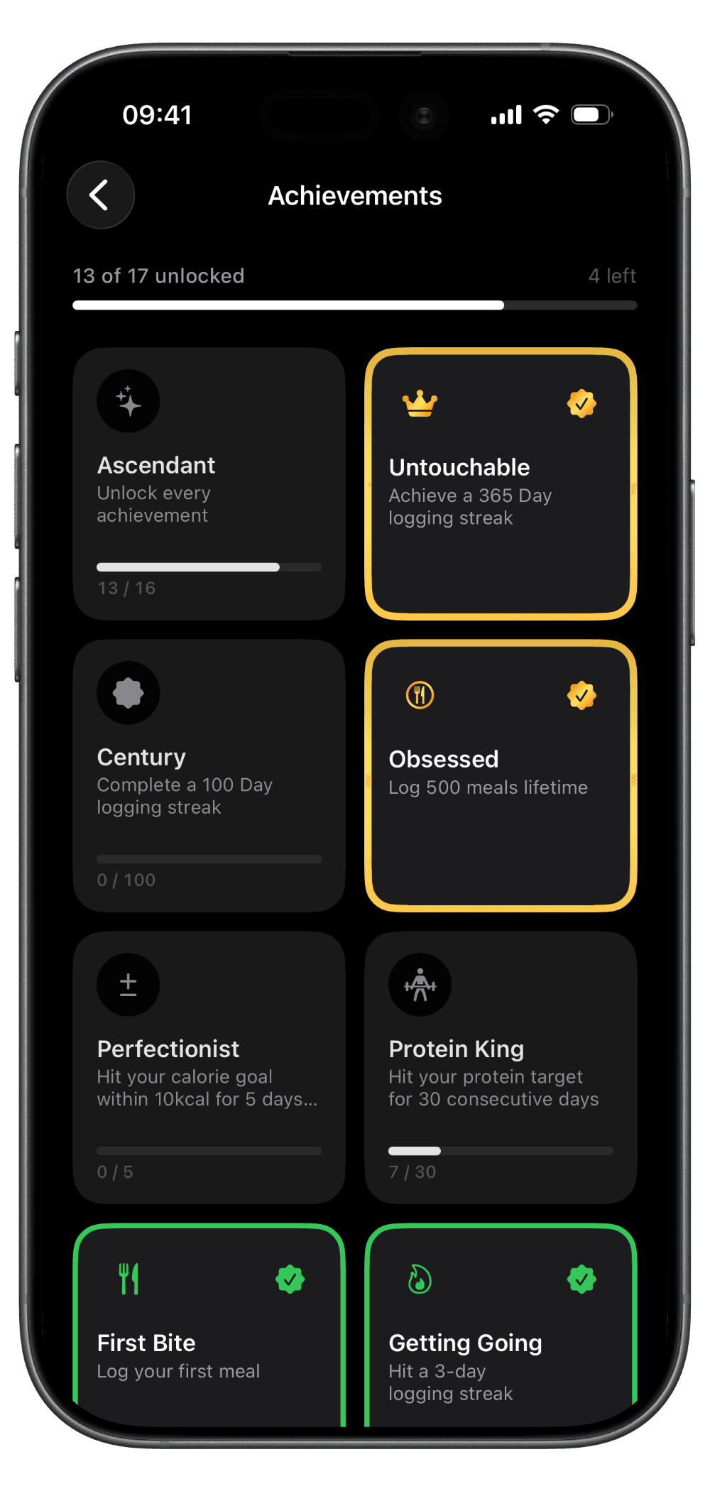 Screenshot · Achievements