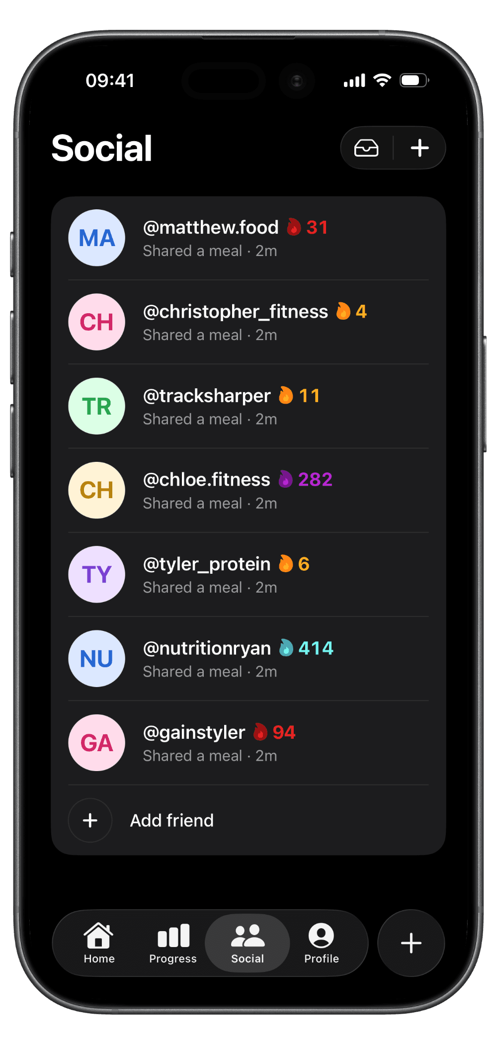 Screenshot · Shared Meals
